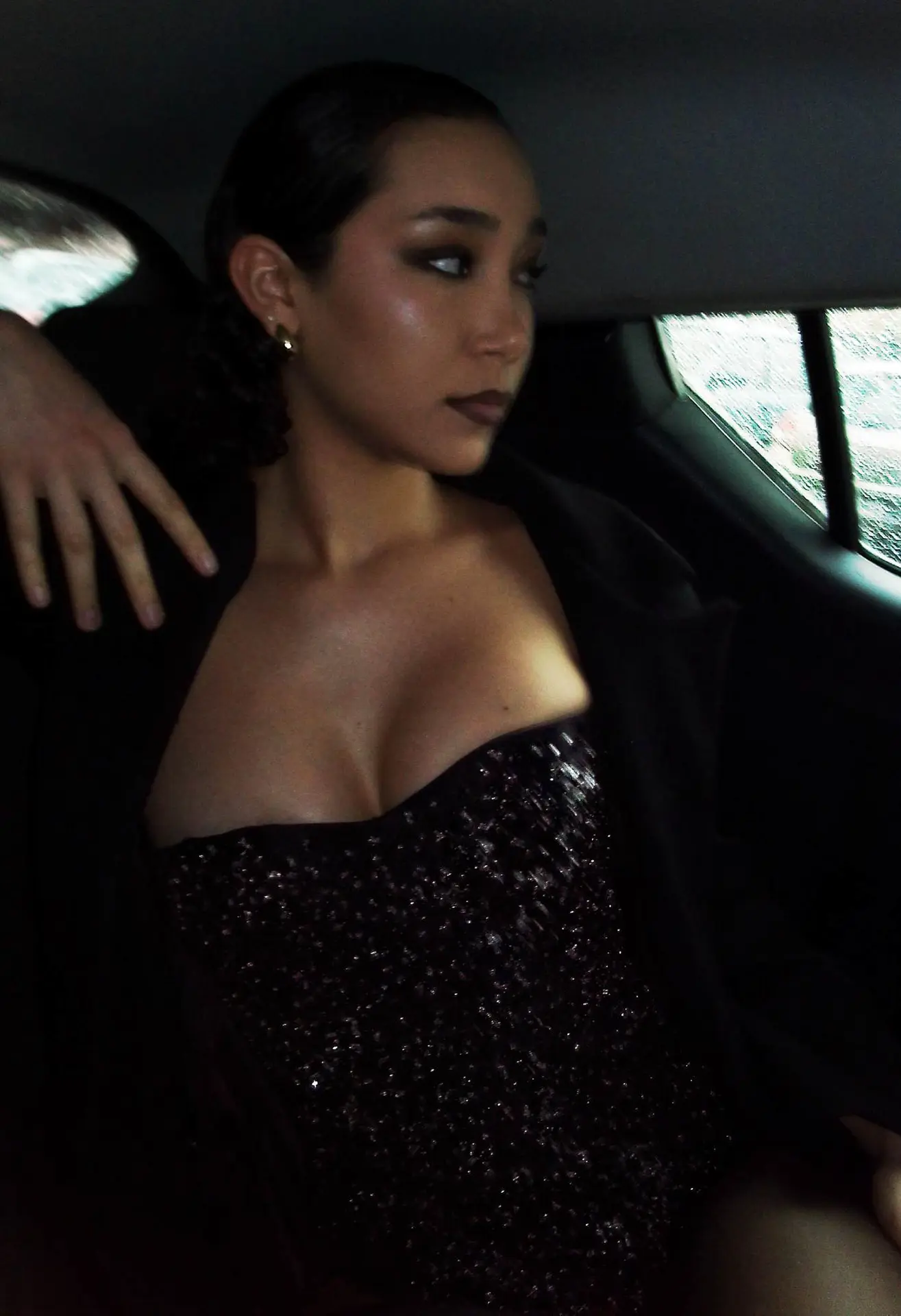 Portrait en soirée haute couture